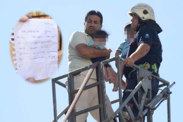 Antalya'da balkondan attığı not aileyi kurtardı!