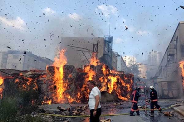 Kütahya'da fabrika yangını