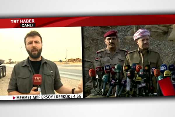 Peşmerge TRT Haber'i Kerkük'e almadı!