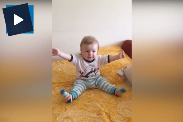 Sevimli bebek sosyal medyanın gündeminde