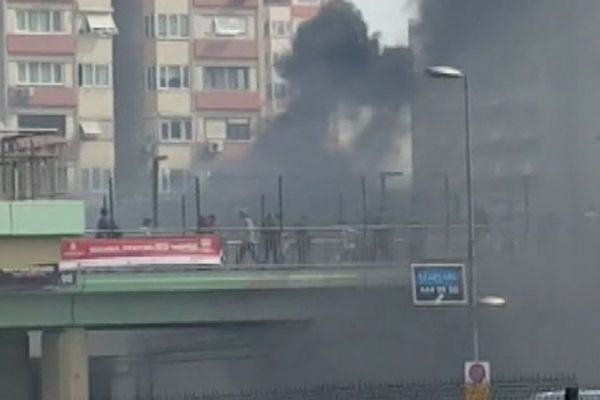 Ataköy Metro istasyonunda yangın