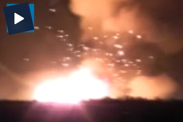 Ukrayna’da askeri üstte patlama: 1 yaralı