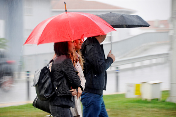İstanbul'da beklenen sağanak başladı