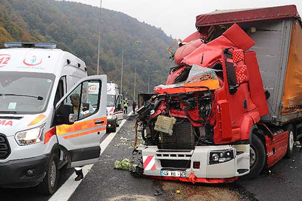 Anadolu Otoyolu'nda kaza