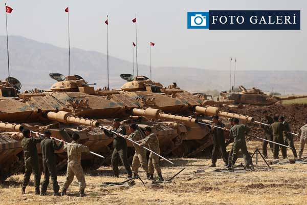 Habur'da tanklara bakım yaptılar