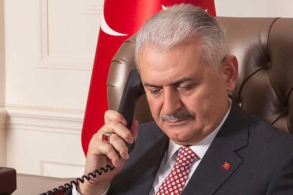 Başbakan Yıldırım'dan taziye telefonu