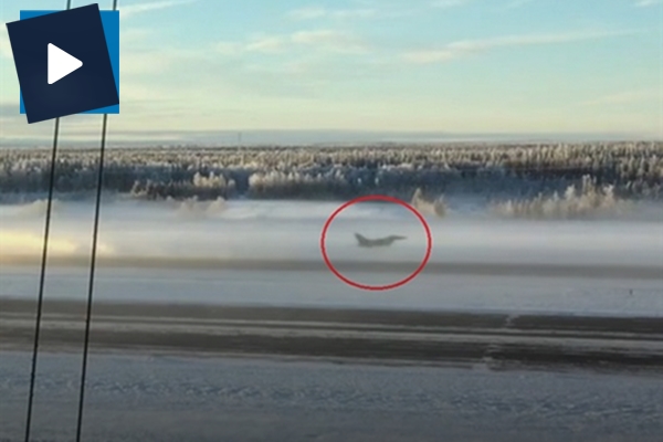 F-16'nın -40 derecede muhteşem kalkış anı