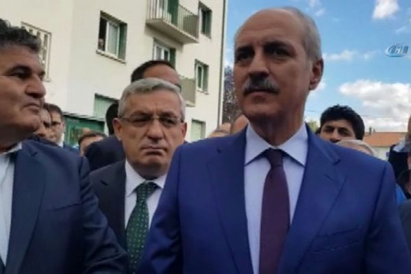 Numan Kurtulmuş yangın faciasında ölenlerin aileleri ziyaret etti