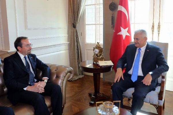 Başbakan Yıldırım, ABD Büyükelçisi Bass'ı kabul etti