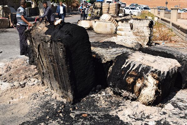 Şanlıurfa'da çırçır fabrikasında yangın çıktı