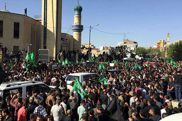 Binlerce kişi Talabani'nin cenazesine katıldı