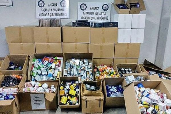 Ankara'da kömürlükten 200 bin sahte ilaç çıktı