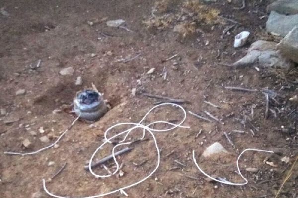 Tunceli'de JÖH'ün dikkati bombalı tuzağı bozdu
