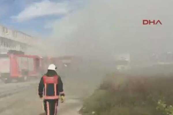 Hadımköy'de yangın!