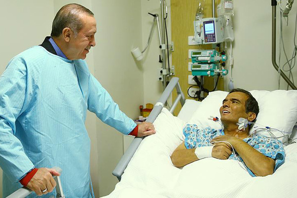 Erdoğan'dan Süleymanoğluna ziyaret