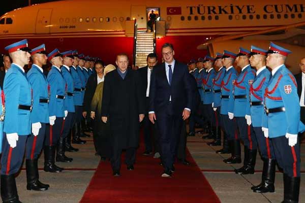 Cumhurbaşkanı Erdoğan Sırbistan'da