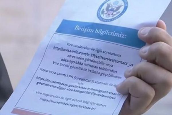 Konsolosluğuna gidenlere bu kağıt veriliyor!