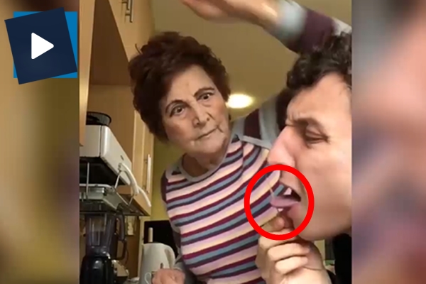 İllüzyonist torun babaannesine öyle bir şaka yaptı ki!