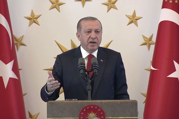 Cumhurbaşkanı Erdoğan: Lafa geldi mi koskoca ABD'sin, yazıklar olsun