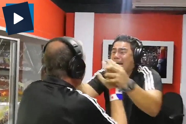 Tarihinde bir ilk yaşayan Panamalı spiker çılgınlar gibi sevindi