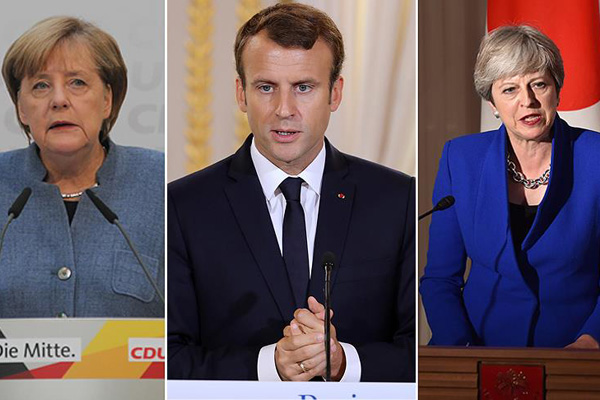 Avrupalı 3 liderden İran'a ortak destek!