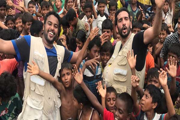 Katarlı futbolcu: Arakanlı çocukları güldürün