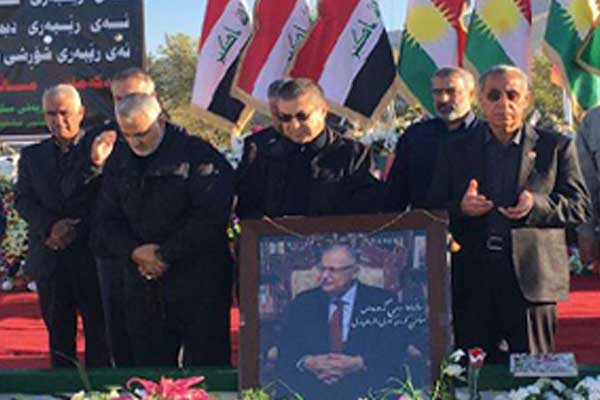 Kasım Süleymani'den Talabani'nin mezarına ziyaret