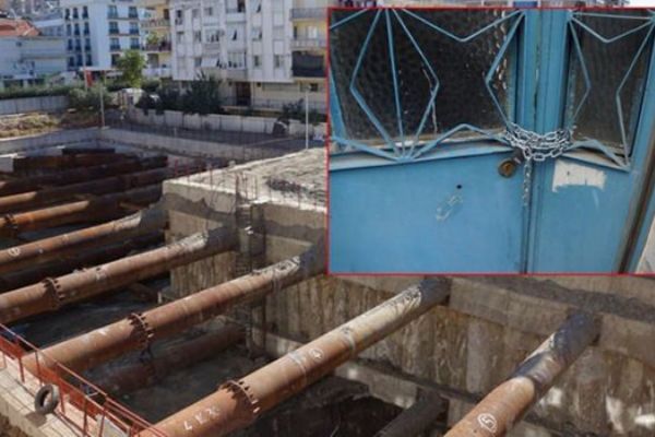 İzmir Çiğli'de yol çöktü, 7 apartman boşaltıldı