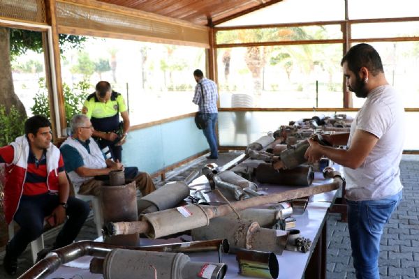 Mersin'de 'Abart egzoz'lu araçlar trafikten men edildi