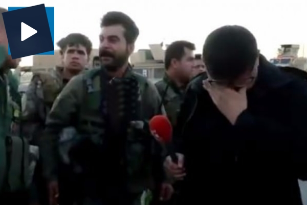 Peşmerge çatışmadan kaçınca Rudaw muhabiri ağladı!