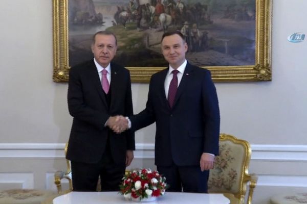 Cumhurbaşkanı Erdoğan Polonyalı mevkidaşı Duda ile görüştü