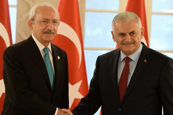 Başbakan Yıldırım, Kılıçdaroğlu ile bir araya geldi