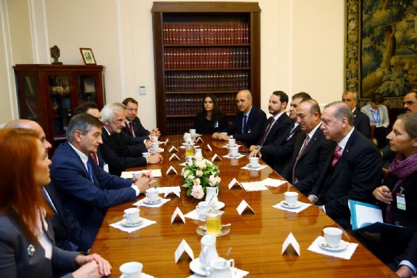 Cumhurbaşkanı Erdoğan Kuchcinski ile görüştü