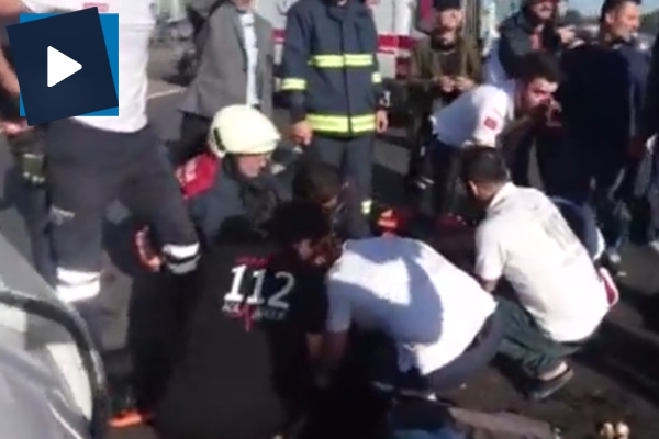 D-100'de kaza! Trafik durma noktasına geldi