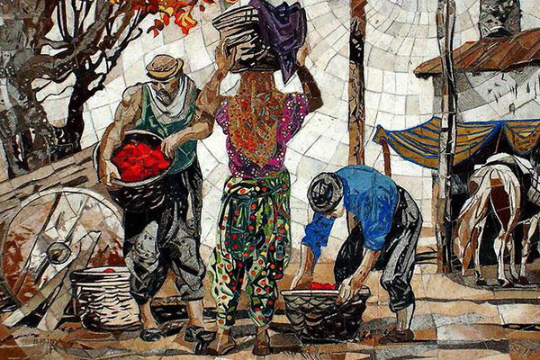 At derisinden resim yapan ressam