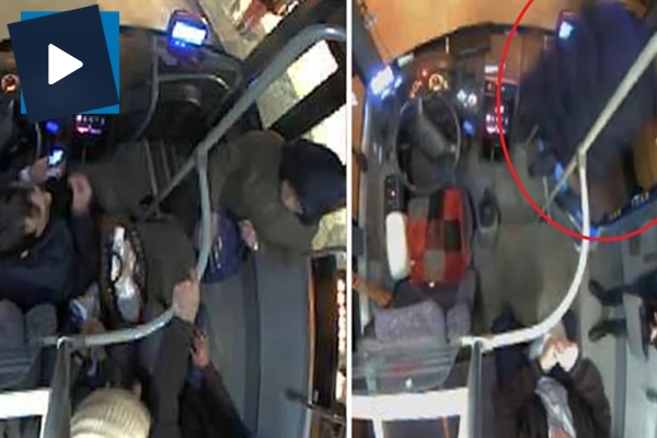 Şikayetlerden sıkılan otobüs şoförü aniden otobüsten indi