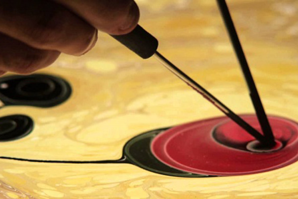 Macaristan'da 'ebru' sergisi açıldı