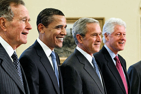 Eski ABD başkanları buluştu