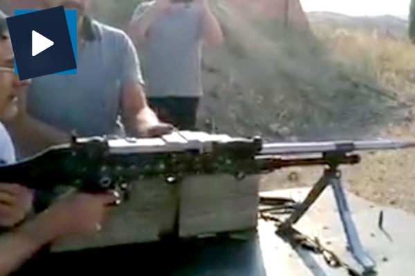 İşte ilk yerli makineli tüfeğin atış görüntüsü