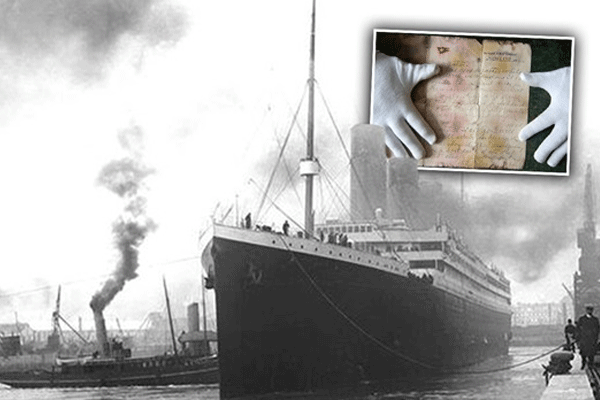 Titanic'te kaleme alınan mektup satıldı