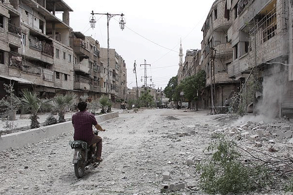 İdlib'de Doğu Guta protestosu