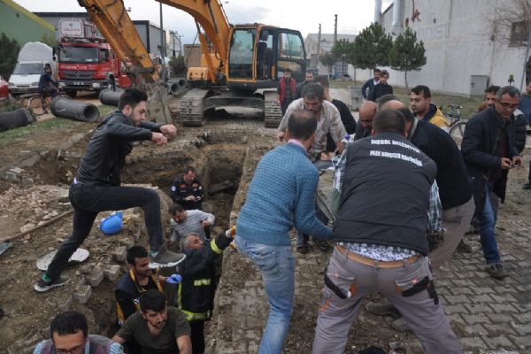 Bursa'da altyapı çalışmaları sırasında göçük: 1 işçi öldü