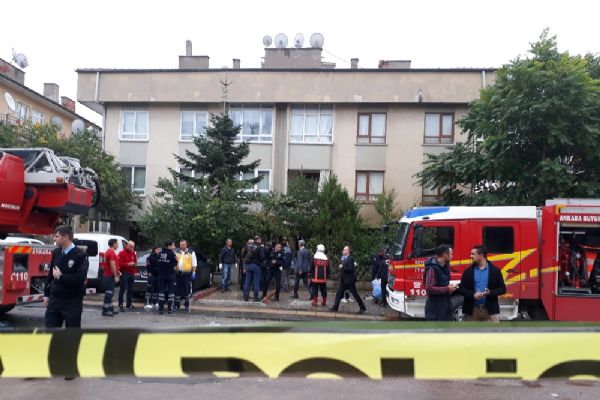 Başkent'te patlama ve yangın: 1 ölü, 4 yaralı