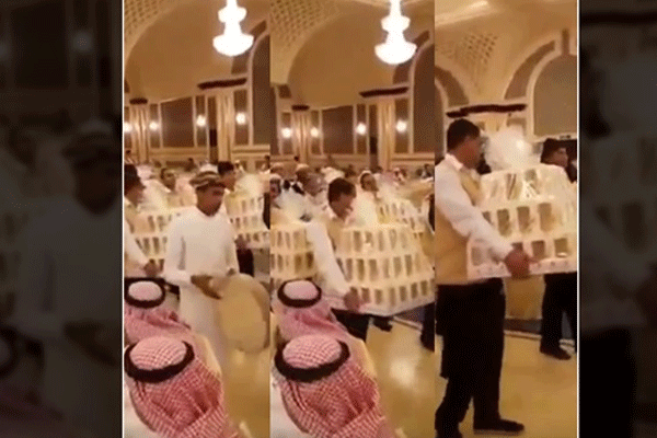 Damat düğüne gelenlere iPhone 8 hediye etti