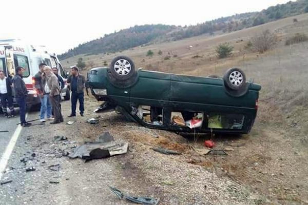 Karabük'te feci kaza: 1 ölü, 5 yaralı