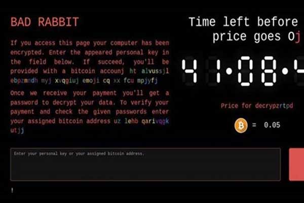 Zararlı fidye yazılımı Bad Rabbit hızla yayılıyor
