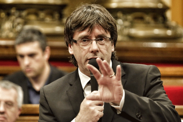 Katalan lider konuşmasını iptal etti