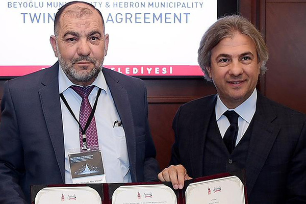 Beyoğlu ile el-Halil kardeş oldu