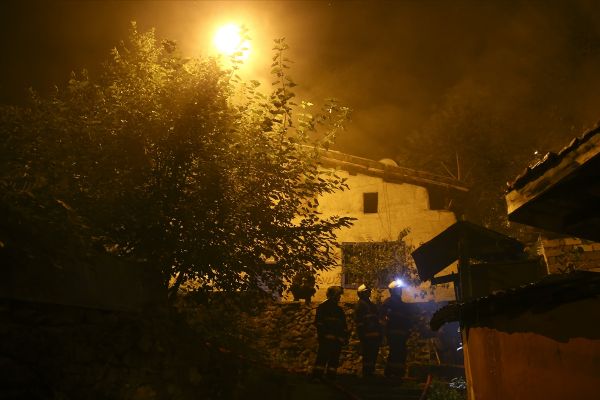 Başkentte yangın