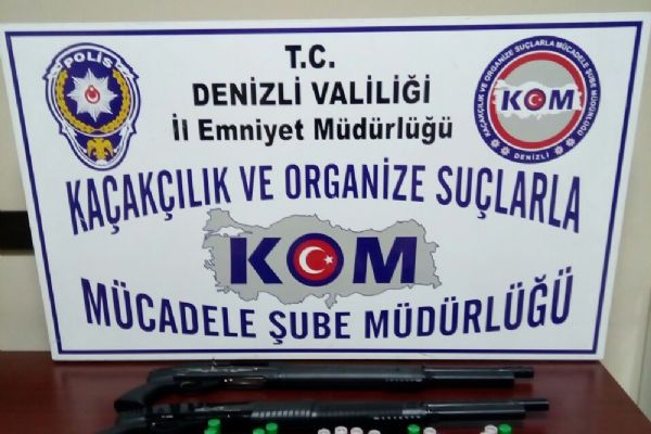 Denizli'de silah ve tarihi eser kaçakçılığı operasyonu!